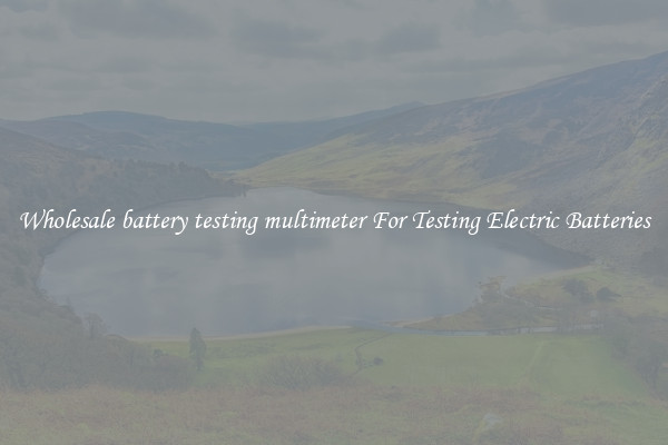 Wholesale battery testing multimeter For Testing Electric Batteries