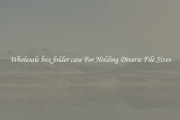 Wholesale box folder case For Holding Diverse File Sizes