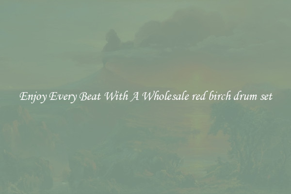 Enjoy Every Beat With A Wholesale red birch drum set