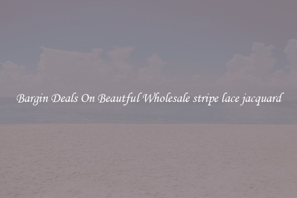 Bargin Deals On Beautful Wholesale stripe lace jacquard