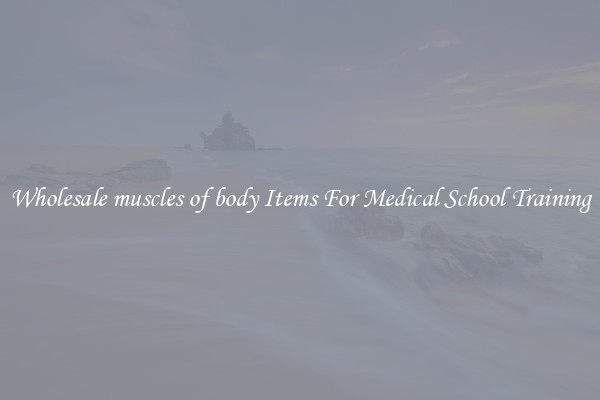Wholesale muscles of body Items For Medical School Training