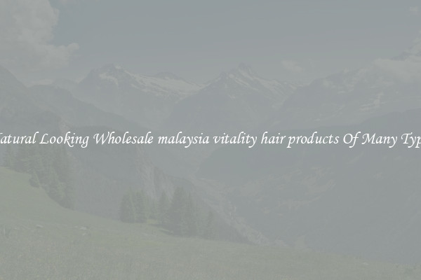 Natural Looking Wholesale malaysia vitality hair products Of Many Types