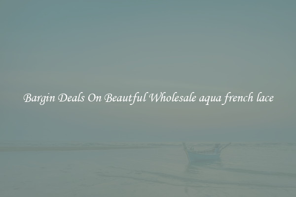 Bargin Deals On Beautful Wholesale aqua french lace