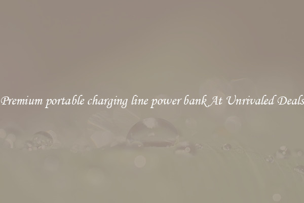 Premium portable charging line power bank At Unrivaled Deals